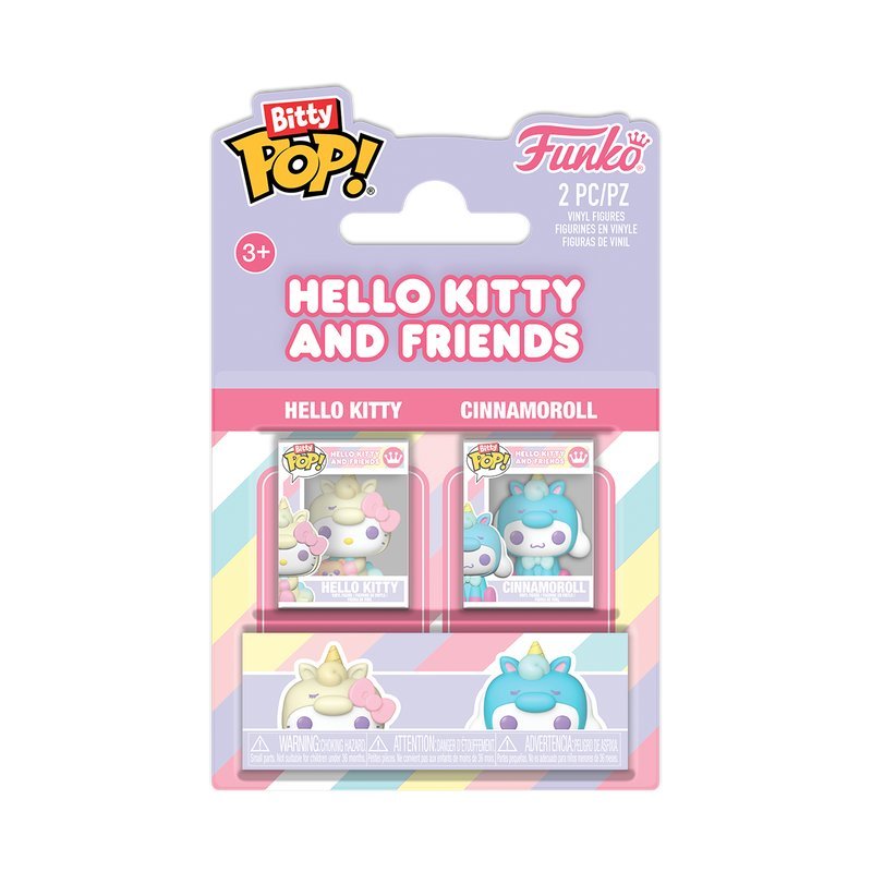 Funko, Funko Bitty POP! Multi-pack, ANIME, Figurka Kolekcjonerska, Hello Kitty, HK&Cinnamoroll