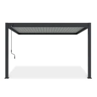 Kratki i pergole - Przyścienna pergola ELEGANCE WALL 3x4 Anthracite/Light Grey - Gutroof - miniaturka - grafika 1