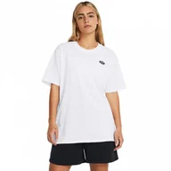 Koszulki i topy damskie - Damski t-shirt z nadrukiem Under Armour UA HW Embroid Patch Bfoss SS - biały - miniaturka - grafika 1