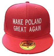 Czapki i chusty sportowe męskie - CZAPKA PROSTY DASZEK HAFT MAKE POLAND GREAT AGAIN - miniaturka - grafika 1