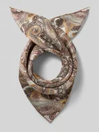 Apaszki i szaliki damskie - Jedwabna chusta z wzorem paisley na całej powierzchni - miniaturka - grafika 1