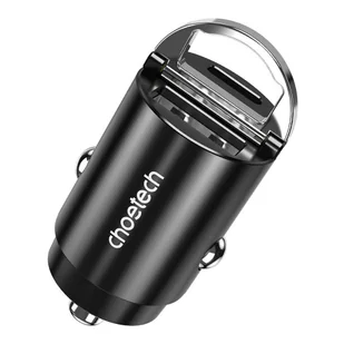 Ładowarka samochodowa Choetech TC0006 1x USB-A, 1x USB-C 30W PD 3.0 (czarna) - Ładowarki samochodowe - miniaturka - grafika 5