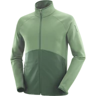 Bluzy sportowe męskie - BLUZA SALOMON ESSENTIAL WARM FZ MID M C21934 - miniaturka - grafika 1
