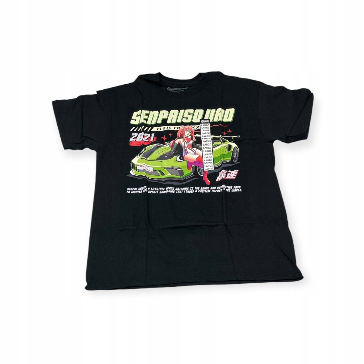 Koszulka T-Shirt Męski Okrągły Dekolt Spencer'S Senpai Squad M