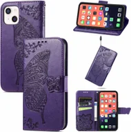 Etui i futerały do telefonów - Pokrowiec König Design kompatybilny z etui na telefon komórkowy Apple iPhone 13 ze skóry syntetycznej - Fioletowe etui na telefon komórkowy - miniaturka - grafika 1