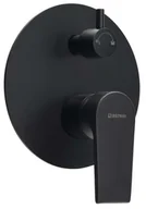 Baterie wannowe i prysznicowe - Sapho Kai - Podtynkowa bateria natryskowa z korpusem, 2 wyjścia, kolor czarny mat KA43/15 - miniaturka - grafika 1