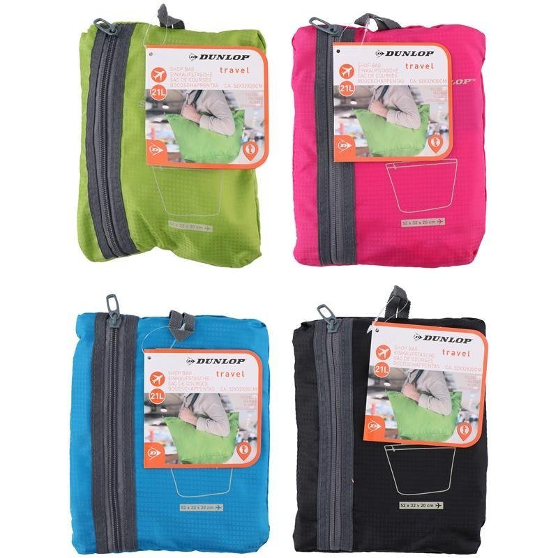 Dunlop - Składana Torba Na Zakupy 21 L (Niebieski)