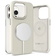 Etui i futerały do telefonów - Etui TECH-PROTECT Silicone Pure MagSafe do Apple iPhone 15 Pro Max Kremowy - miniaturka - grafika 1