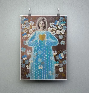 Dłonie są krajobrazem serca. JP II. Plakat - Obrazy i zdjęcia na płótnie - miniaturka - grafika 1