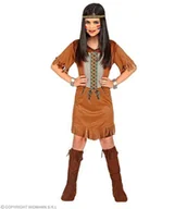 Stroje karnawałowe - Strój dla dzieci, Indianka, brązowy, rozmiar 128 - miniaturka - grafika 1