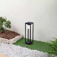 Lampy ogrodowe - Lucande LED solarne oświetlenie ścieżki Nilea, 50 cm, czarne, czujnik - miniaturka - grafika 1