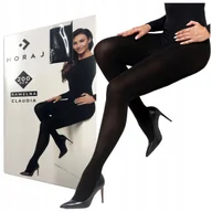 Rajstopy - GRUBE Czarne Ciepłe RAJSTOPY DAMSKIE Bawełniane 200 DEN MORAJ r. 2 - miniaturka - grafika 1