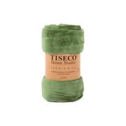 Narzuty - Zielona narzuta z mikropluszu na łóżko jednoosobowe 150x200 cm Cosy – Tiseco Home Studio - miniaturka - grafika 1
