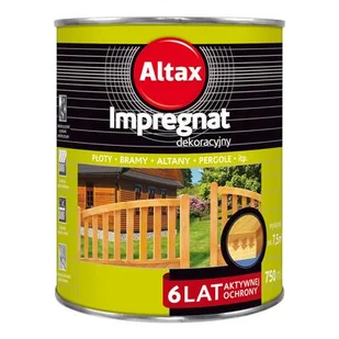 Impregnat dekoracyjny 750 ml biały Altax - Farby i impregnaty do drewna - miniaturka - grafika 1