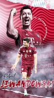 Podkładki pod mysz - PODKŁADKA POD MYSZ Nadruk 22x18cm Robert Lewandowski Bayern Tekst Prezent - miniaturka - grafika 1