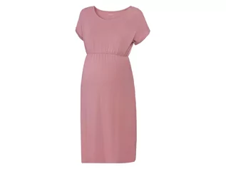 Odzież ciążowa - esmara Sukienka ciążowa z bawełny organicznej (XL (48/50), Różowy) - grafika 1
