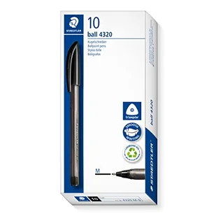 STAEDTLER 4320 M-9 tęczowy długopis kulkowy - czarny (pudełko 10 szt.) - Długopisy - miniaturka - grafika 1