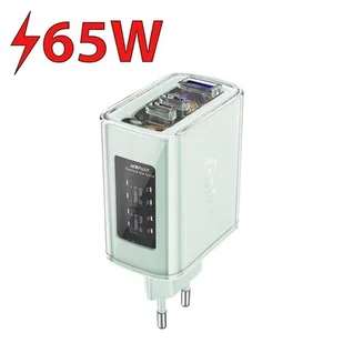 Ładowarka sieciowa ACEFAST A45 GaN 65W Zielony - Ładowarki do telefonów - miniaturka - grafika 1