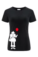 Koszulki i topy damskie - ERT GROUP oryginalny i oficjalnie licencjonowany horror czarny t-shirt damski wzór It 031, dwustronny nadruk rozmiar XXL, It 031 Czarny 2, XXL - miniaturka - grafika 1