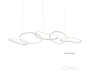 Redo 01-2597 - LED Żyrandol ściemnialny na lince BIAS LED/108,6W/230V 3000K biały - Lampy sufitowe - miniaturka - grafika 1