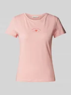 Koszulki i topy damskie - T-shirt z nadrukiem z logo - miniaturka - grafika 1