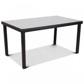 Stoły ogrodowe - Stół z technorattanu Venecja : Kolor - Mixed Brown BK-004757 - miniaturka - grafika 1