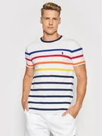 Koszulki męskie - Polo Ralph Lauren T-Shirt M Classics 2 710842793002 Biały Custom Slim Fit - miniaturka - grafika 1