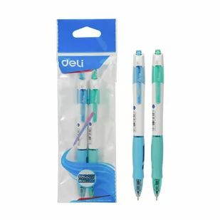 Pióro kulkowe Deli Q18MTBL 0,7mm niebieskie - Pióra kulkowe - miniaturka - grafika 1