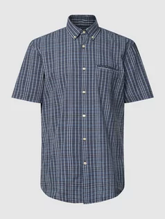 Koszule męskie - Koszula casualowa ze wzorem w kratę glencheck - grafika 1