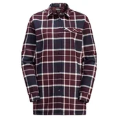 Koszule damskie - Damska koszula flanelowa Jack Wolfskin VAN VIEW SHIRT W boysenberry 41 - XS - miniaturka - grafika 1