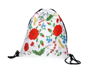 Torby szkolne - Worek sportowy, plecak kociewski, biały - miniaturka - grafika 1