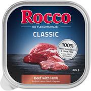 Mokra karma dla psów - Zestaw Rocco Classic tacki, 27 x 300 g - Wołowina z jagnięciną Dostawa GRATIS! - miniaturka - grafika 1