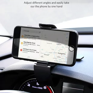Ugreen samochodowy uchwyt klips do telefonu na kokpit deskę rozdzielczą czarny (LP136) - Uchwyty samochodowe do telefonów - miniaturka - grafika 8