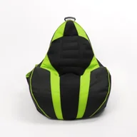 Fotele i pufy dla dzieci - Pufa Worek Dla Dzieci Gamebagos Zielony - miniaturka - grafika 1