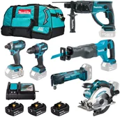 Zestawy narzędziowe - Makita Zestaw narzędzi TOOL SET DLX6135TX1 3X5 AH 18V - miniaturka - grafika 1