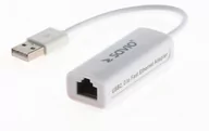 Adaptery i przejściówki - Savio Adapter cl-24 (USB M - RJ45 F; 0,10m; kolor biały) cl-24 - miniaturka - grafika 1