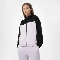 Kurtki i kamizelki sportowe damskie - Damska bluza dresowa rozpinana z kapturem 4F H4Z22-BLD018 - miniaturka - grafika 1