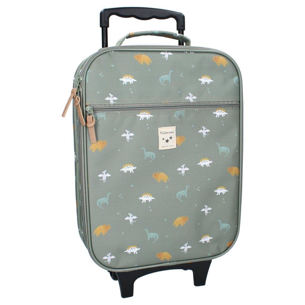 KIDZROOM Walizka dla dzieci Small Dino Green