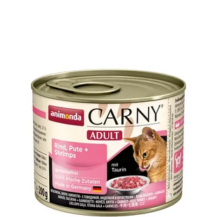Animonda Carny Adult smak wołowina indyk i krewetki 6x200g - Mokra karma dla kotów - miniaturka - grafika 1