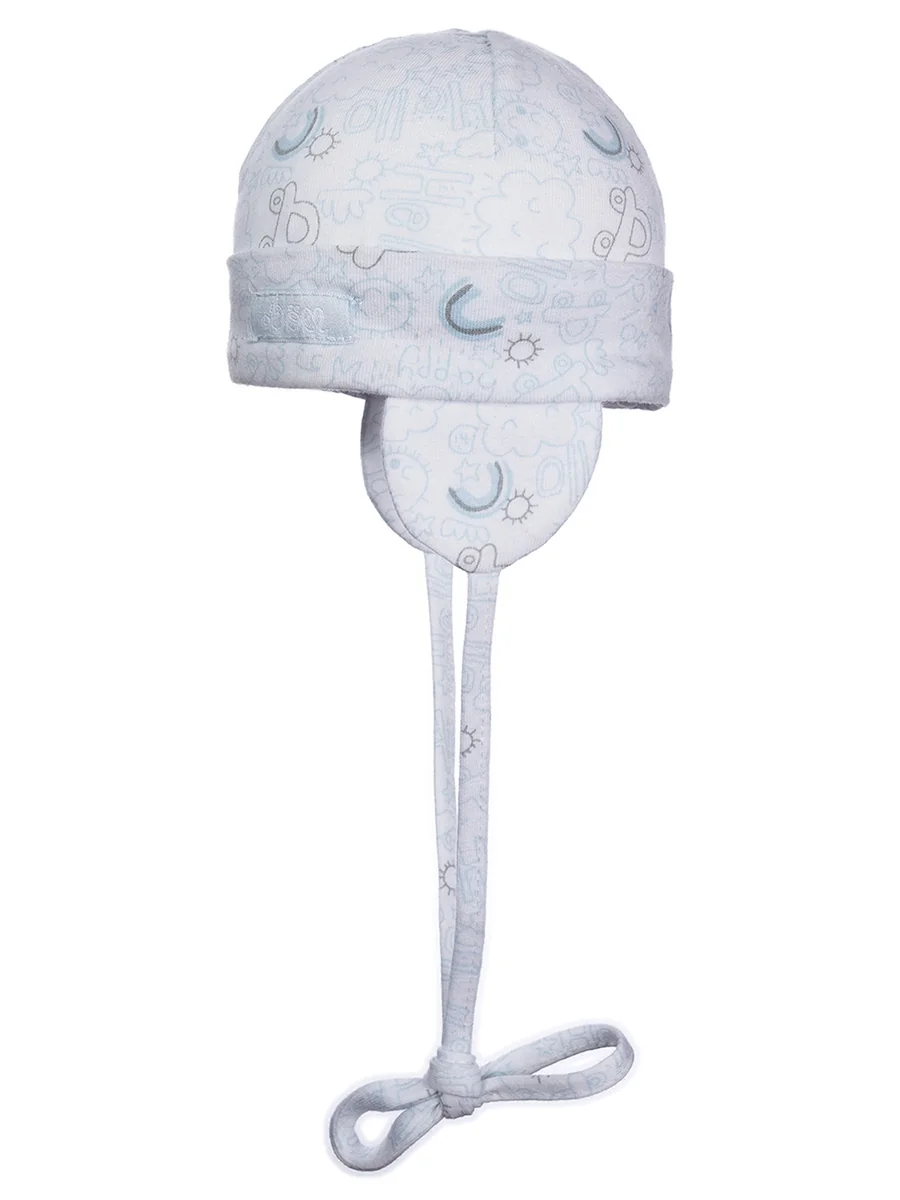 Czapka dziecięca wiązana biała Doll r.45