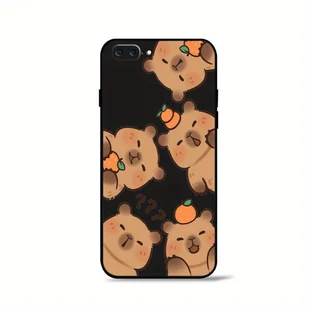 TEMU Uroczy etui na telefon z motywem kapibary, zaprojektowany dla różnych modeli iPhone, w tym iPhone 6, X, XS Max, 7, XR, 8, 6S Plus, 13, 12 Mini, - Inne - miniaturka - grafika 1