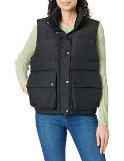 Kamizelki damskie - JACK & JONES Damska kamizelka Jxcarla Note Puffer Vest Sn, Schwarz, XL - grafika 1