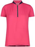 Koszulki sportowe damskie - CMP Koszulka kolarska w kolorze różowym - miniaturka - grafika 1