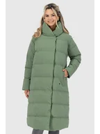 Kurtki damskie - alife and kickin Płaszcz zimowy "FleurAK" w kolorze zielonym - miniaturka - grafika 1