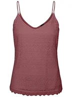 Koszulki i topy damskie - VERO MODA Damski top Vmhoney Lace Singlet WVN Top, Rose Brown, XS - miniaturka - grafika 1