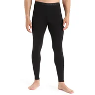 Legginsy - Legginsy Icebreaker Merino 200 Oasis Thermal 1043690011 - czarne - miniaturka - grafika 1