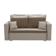 Sofy i kanapy - Sofa kanapa 2 os z funkcją spania ASTO3 beżowy / brąz - miniaturka - grafika 1