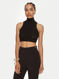 Elisabetta Franchi Golf TK-28B-46E2 Czarny Slim Fit - Swetry damskie - miniaturka - grafika 1