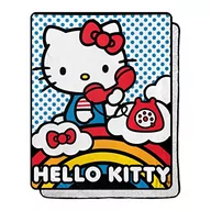 Koce i narzuty dla dzieci - Northwest Narzuta, poliester, Hello Kitty na telefonie, 102 x 127 cm - miniaturka - grafika 1