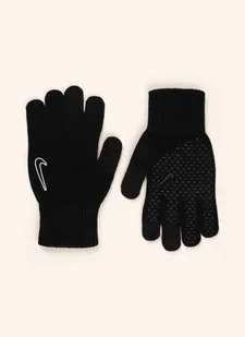Nike Rękawiczki Sportowe Knit Grip Umożliwiające Obsługę Ekranów Dotykowych schwarz - Rękawiczki - miniaturka - grafika 1